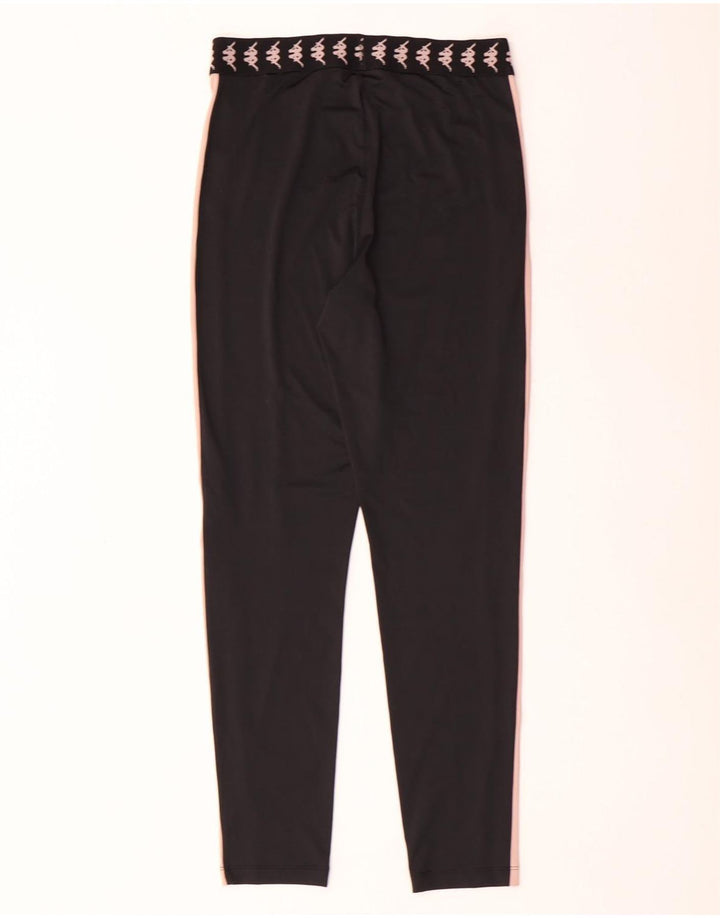 Leggings Kappa Tezenis Graphic pentru femei UK 8 Small Black Colorblock