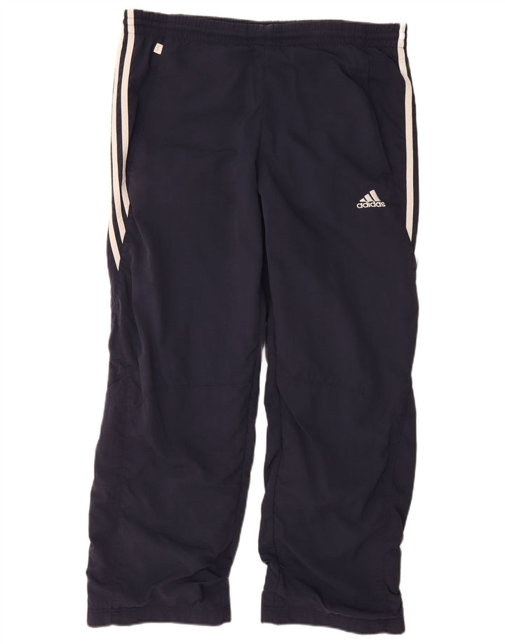 Pantaloni de trening Adidas pentru bărbați, nailon mediu bleumarin