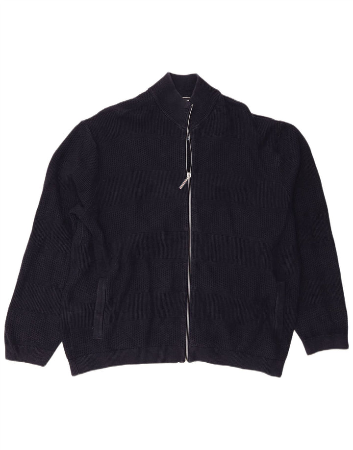 Pulover cardigan pentru bărbați Blue Harbour 3XL bumbac bleumarin