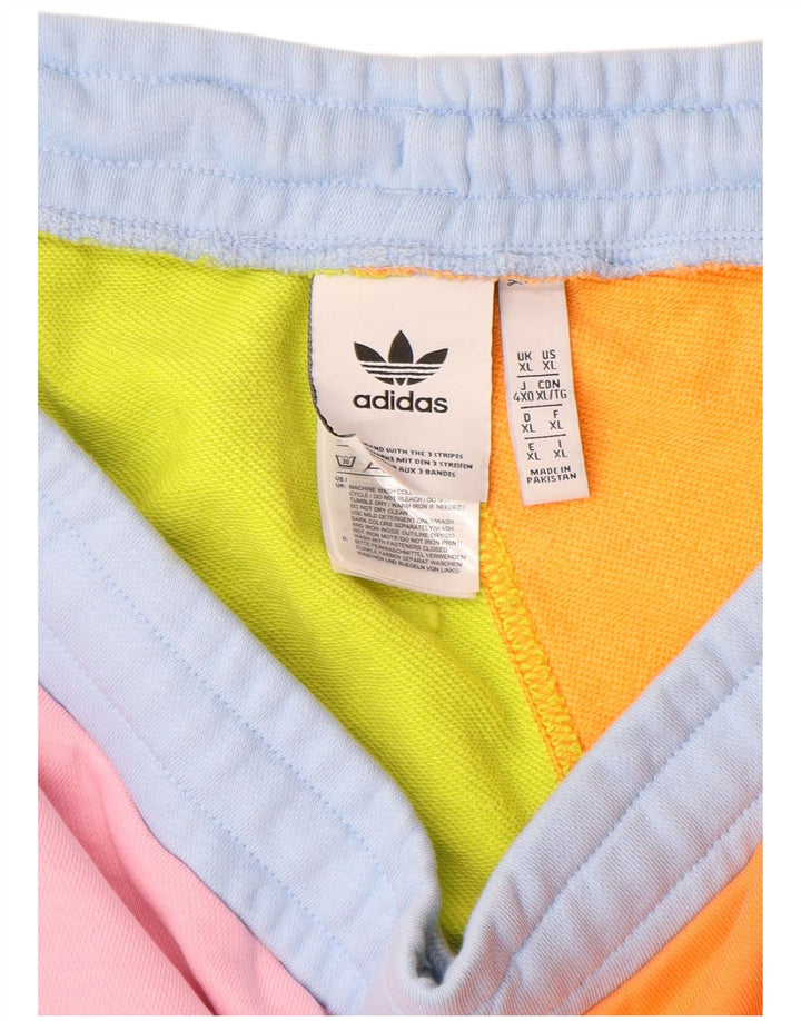 Pantaloni scurți sport pentru bărbați Adidas XL, multicolor, bumbac color bloc