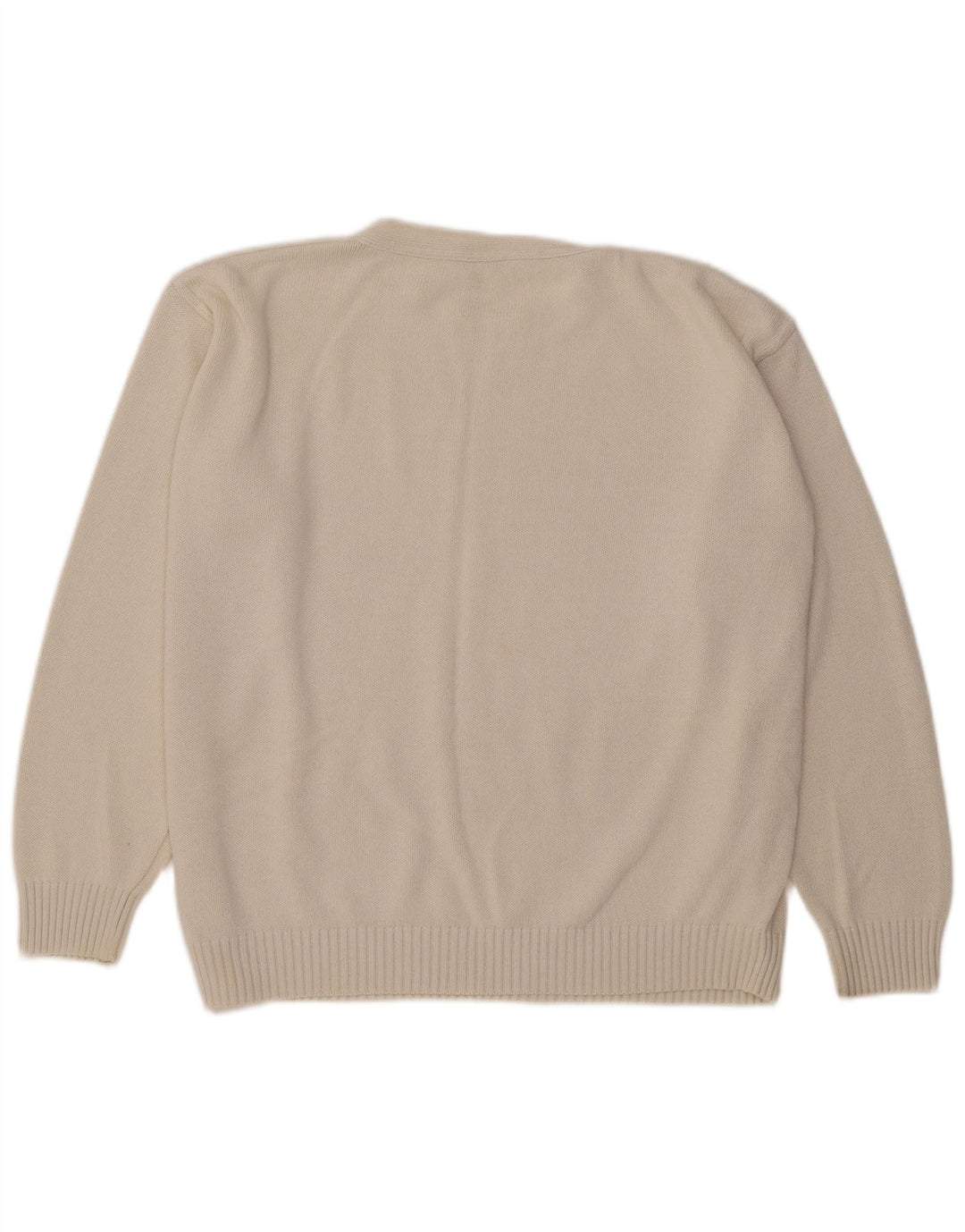 Pulover Rosner cu decolteu rotund cu grafic pentru femei IT 54 3XL alb catifelat