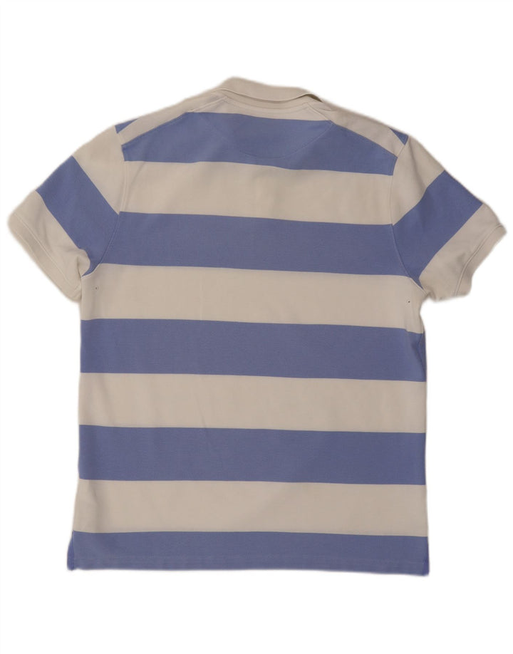 Tricou polo NIKE Dri Fit Rugby pentru bărbați, bumbac cu dungi albe