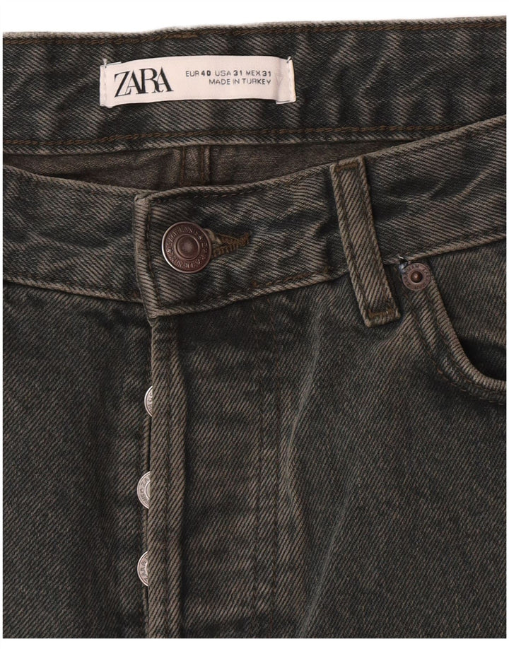 Blugi drepți pentru bărbați Zara EU 40 MMedium L31 L33 Verde