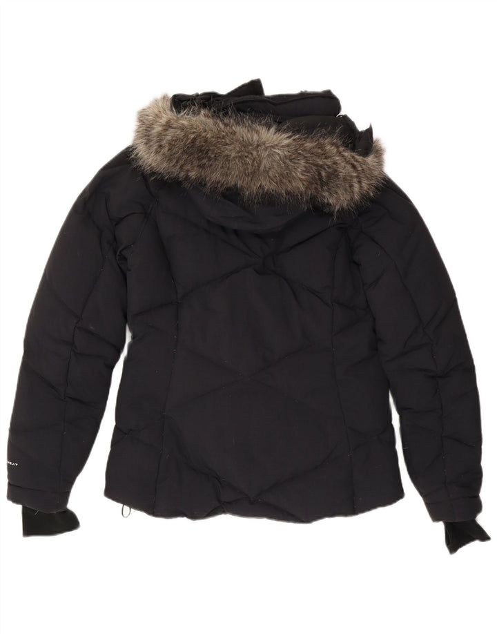 Jachetă căptușită cu glugă Omni-Heat COLUMBIA pentru femei UK 10, nailon, albastru marin mic