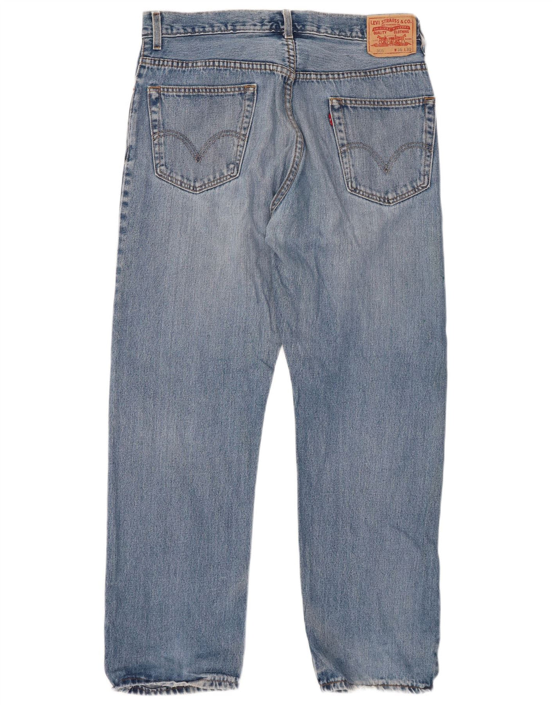 Blugi drepti pentru bărbați LEVI'S 505 W36 L30 Bumbac albastru