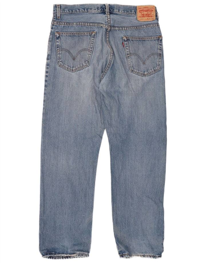 Blugi drepti pentru bărbați LEVI'S 505 W36 L30 Bumbac albastru