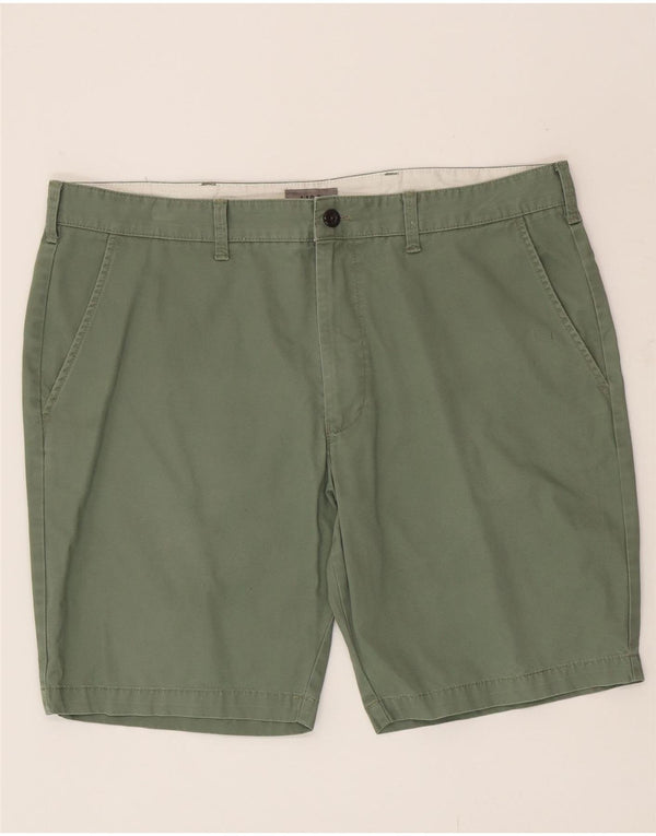 Pantaloni scurți chino pentru bărbați Marks & Spencer W38 XL, bumbac verde