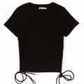 Crop Top pentru femei Zara UK 12 Poliester mediu negru