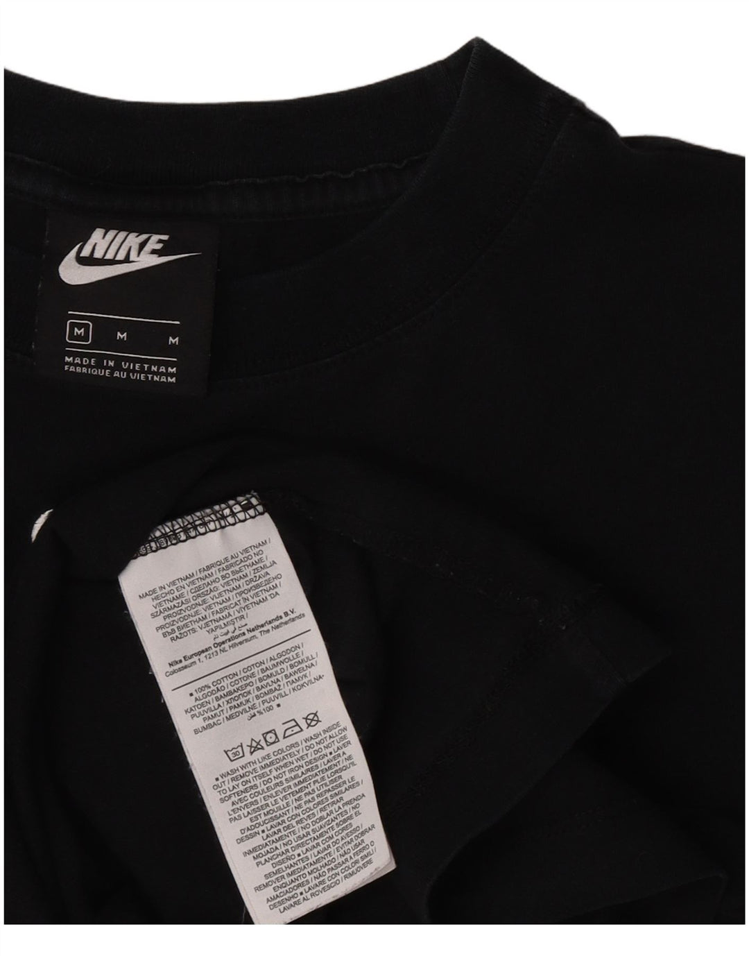 Tricou pentru bărbați Nike Top Mediu Negru Bumbac