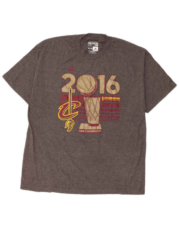 Tricou grafic Adidas pentru bărbați Cleveland Cavaliers Top XL bumbac gri