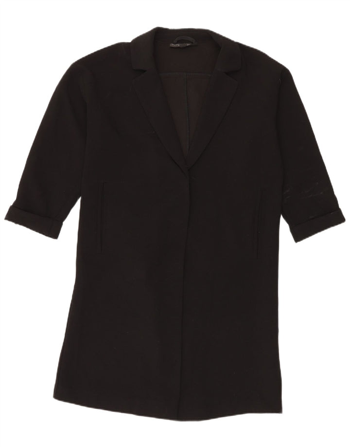 Topshop Jachetă cu paragate supradimensionată pentru femei UK 10 Small Black