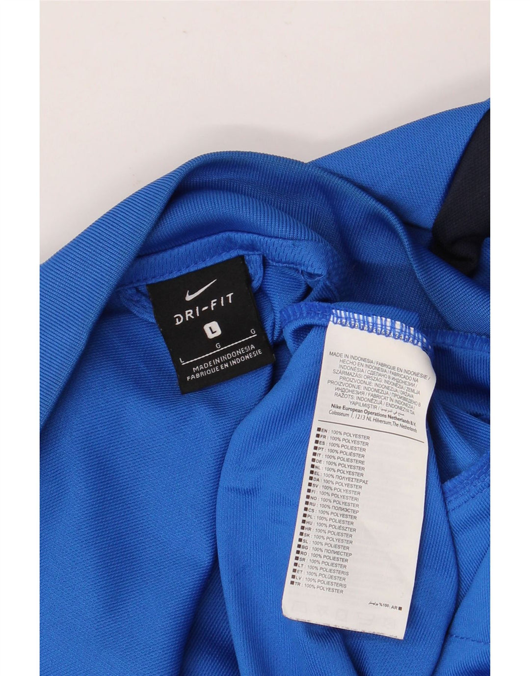 Jachetă de trening NIKE Dri Fit pentru bărbați, mare, albastru, din poliester