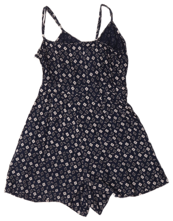 Combi fără mâneci pentru femei Superdry UK 4 XS bleumarin, viscoză geometrică