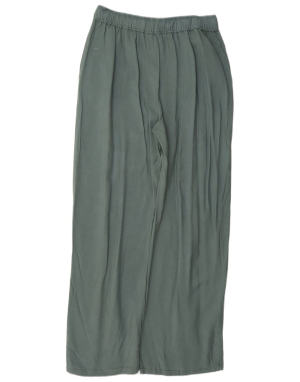 Pantaloni casual pentru femei cu picioare largi Zara Mediu L28 L29 Verde