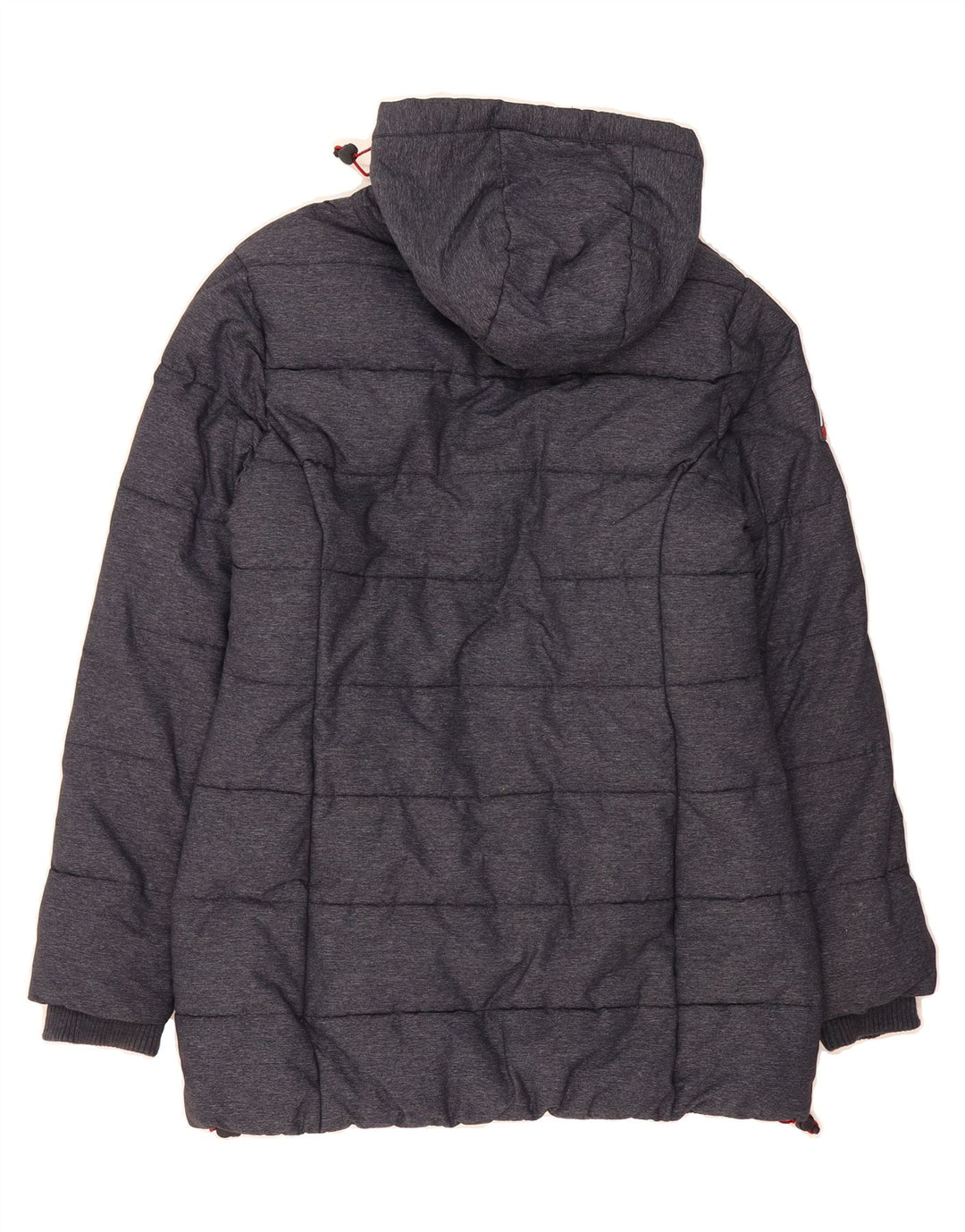 SUPERDRY Womens Hooded Padded Jacket UK 12 Medium Navy Blue Polyester Vintage Superdry and Second-Hand Superdry from Messina Hembry 