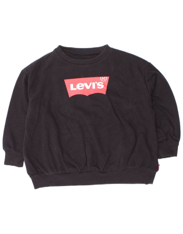 Pulover cu grafic Levi's Baby Boys Pulover 18-24 Luni Bumbac Negru