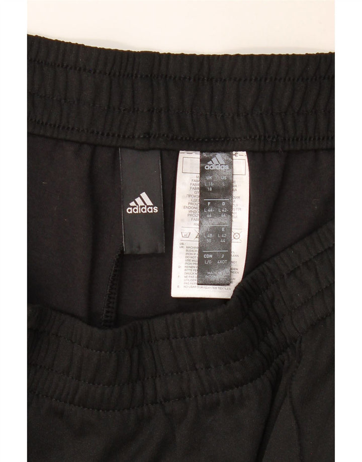 Pantaloni de trening Adidas pentru femei Marea Britanie 16/18 Poliester negru mare