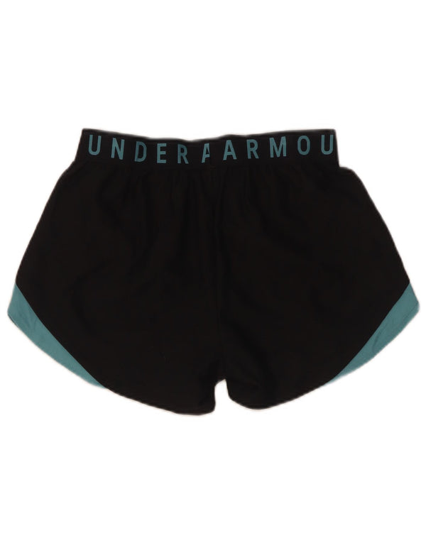 Pantaloni scurți sport Under Armour pentru femei Heat Gear UK 6 XS Black Colorblock