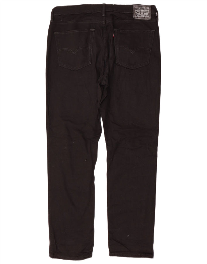 Blugi drepti pentru bărbați LEVI'S W36 L34 bumbac negru