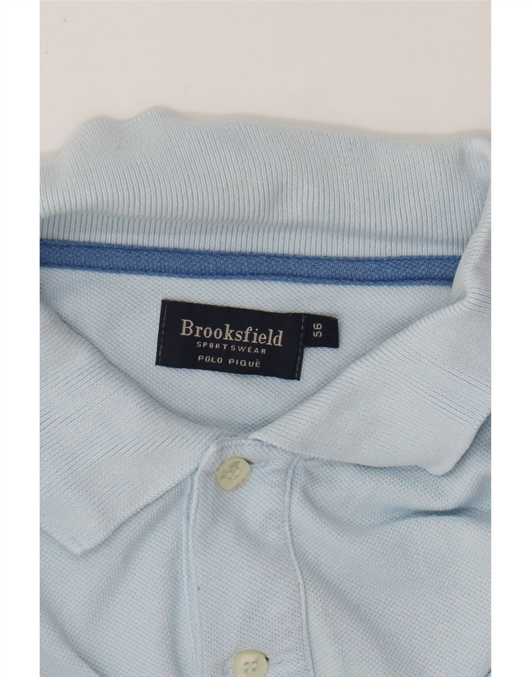 Tricou polo BROOKSFIELD pentru bărbați IT 56 XL Bumbac albastru