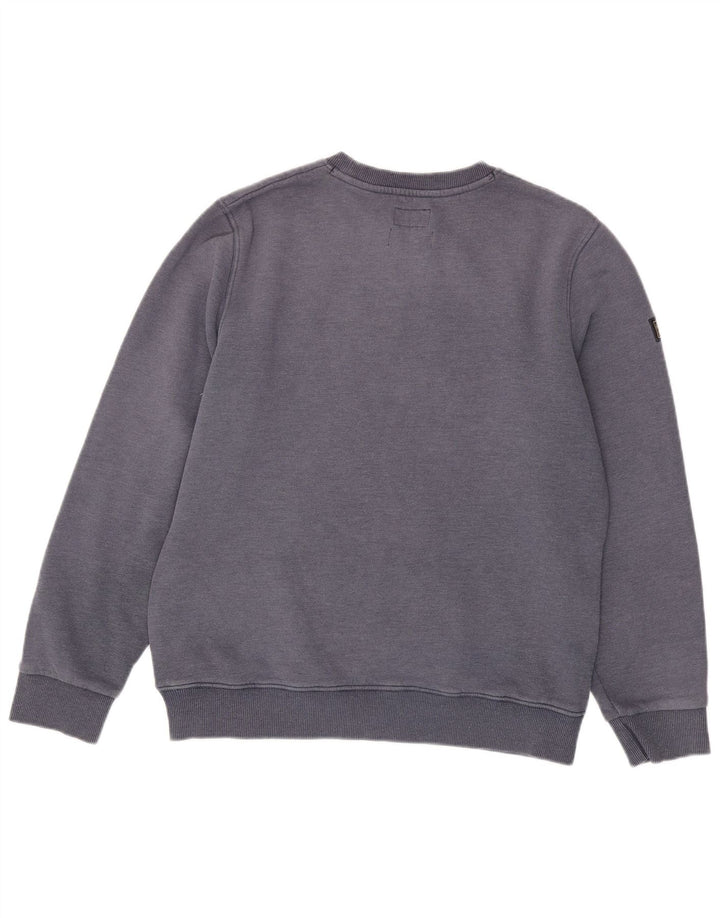 SUPERDRY Hanorac grafic pentru bărbați Pulover mare din bumbac bleumarin