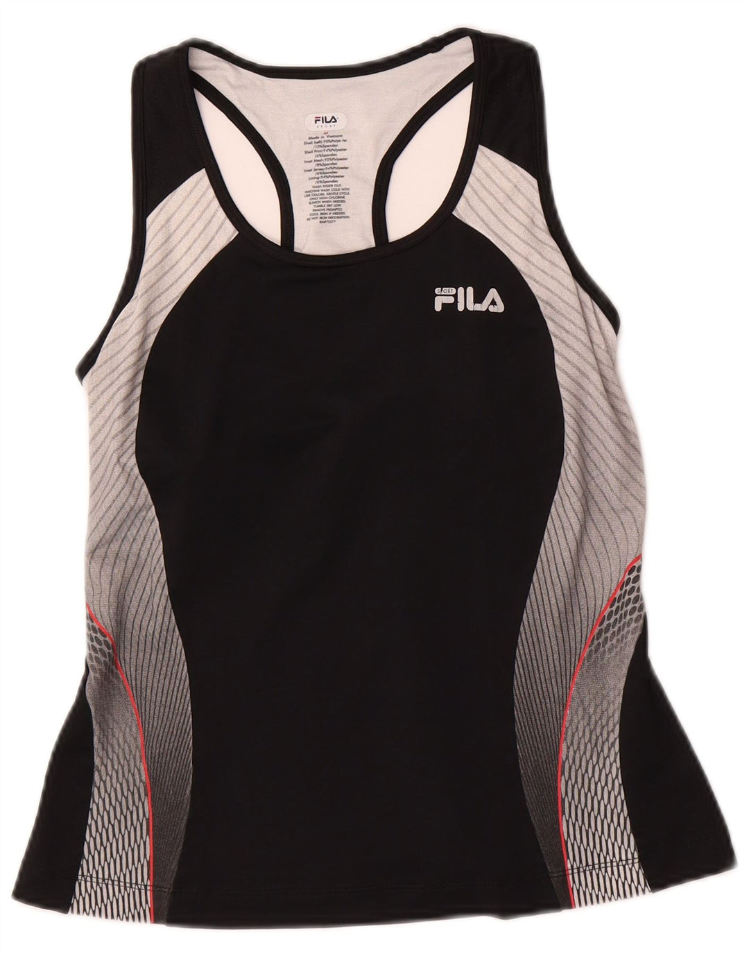 Vestă pentru femei FILA UK 12 Medium Negru Poliester Colorblock