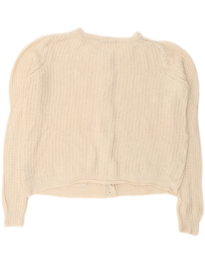 Marks & Spencer Pulover Crop Cardigan pentru femei UK 10 Small Off White
