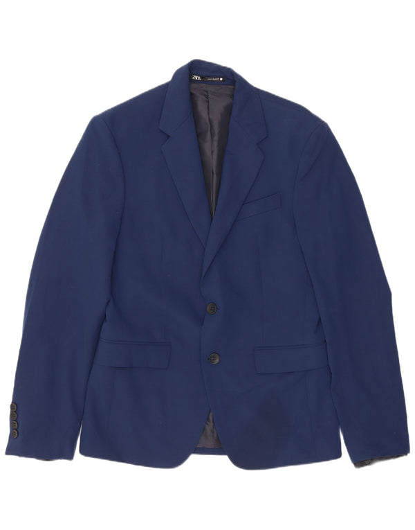Blazer pentru bărbați Zara cu 2 nasturi EU 44 XS Bleumarin
