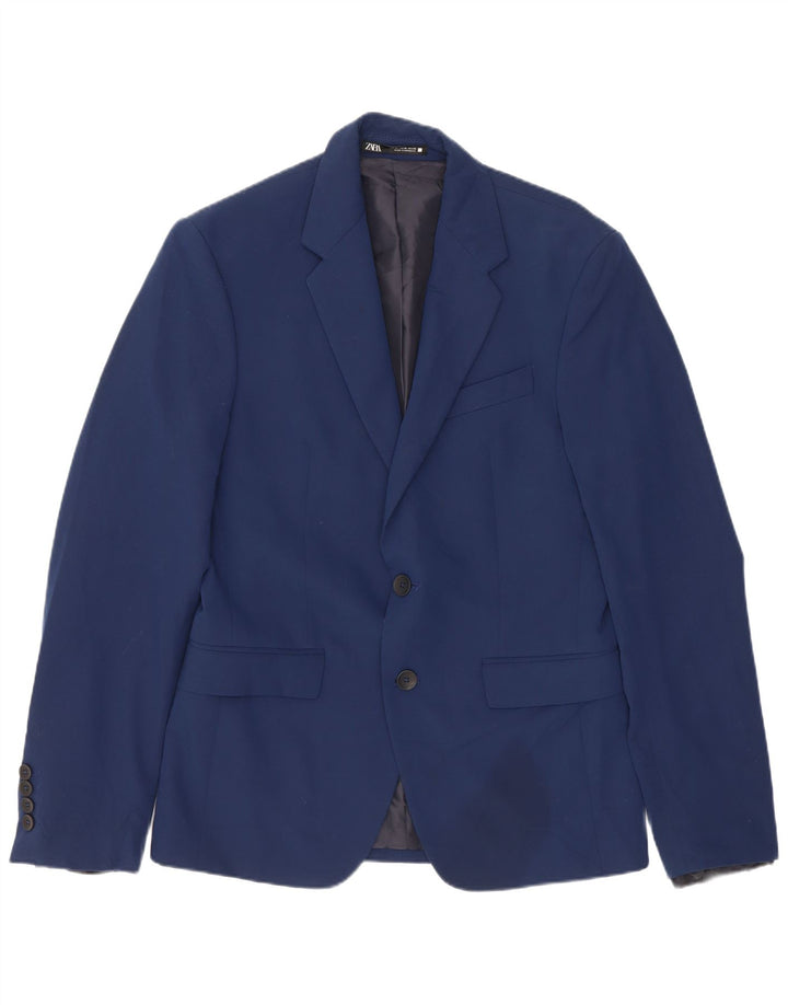 Blazer pentru bărbați Zara cu 2 nasturi EU 44 XS Bleumarin