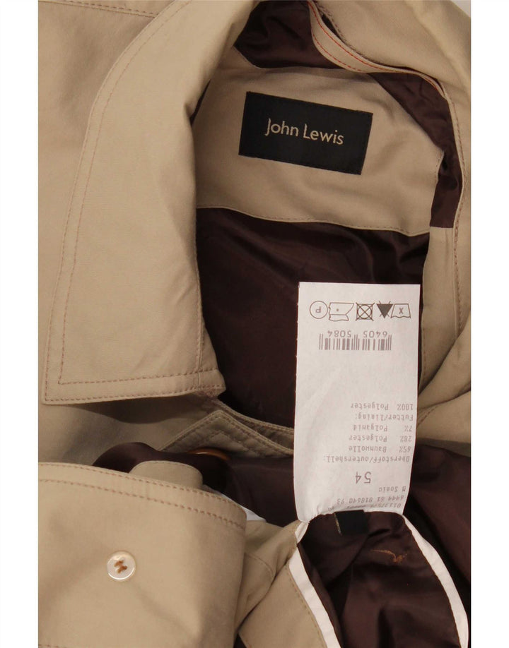 Palton pentru bărbați John Lewis IT 54 2XL bumbac bej