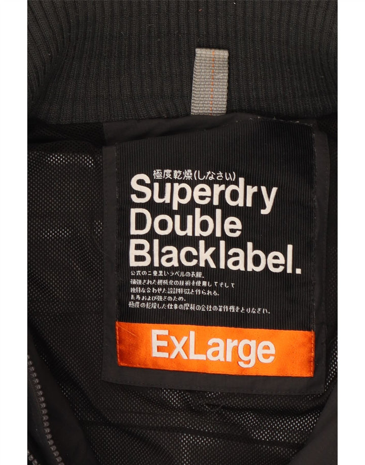 Jachetă de vânt pentru femei SUPERDRY UK 18 XL, nailon negru