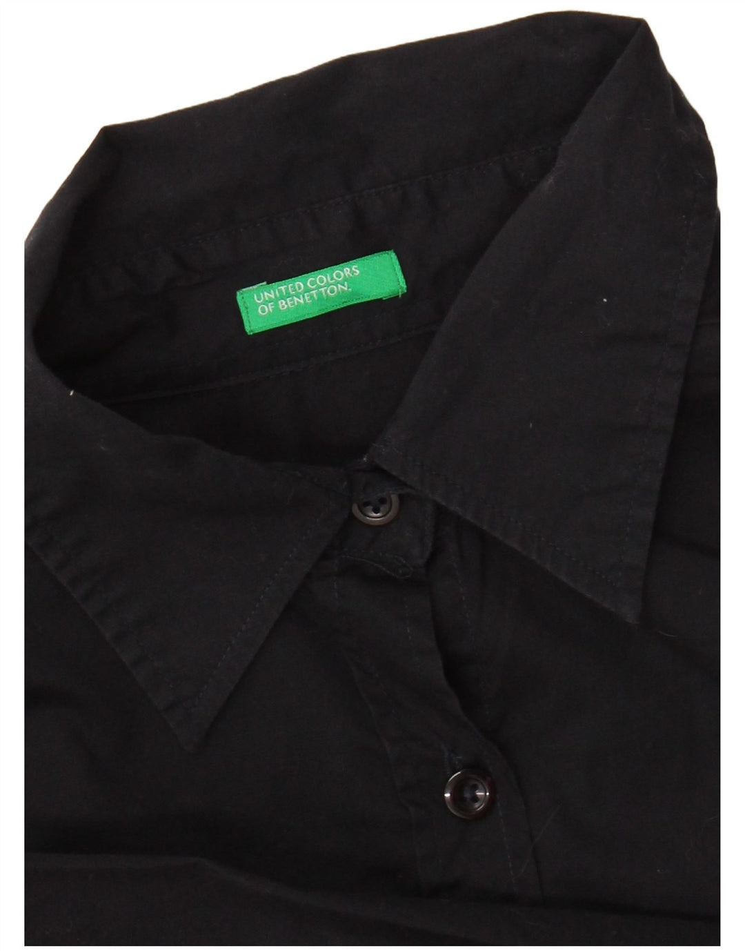 Cămașă BENETTON pentru femei UK 12 Medium Black