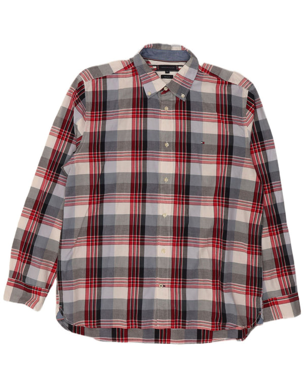 Cămașă pentru bărbați Tommy Hilfiger, cu formă regulată, 2XL, bumbac cu carouri multicolore