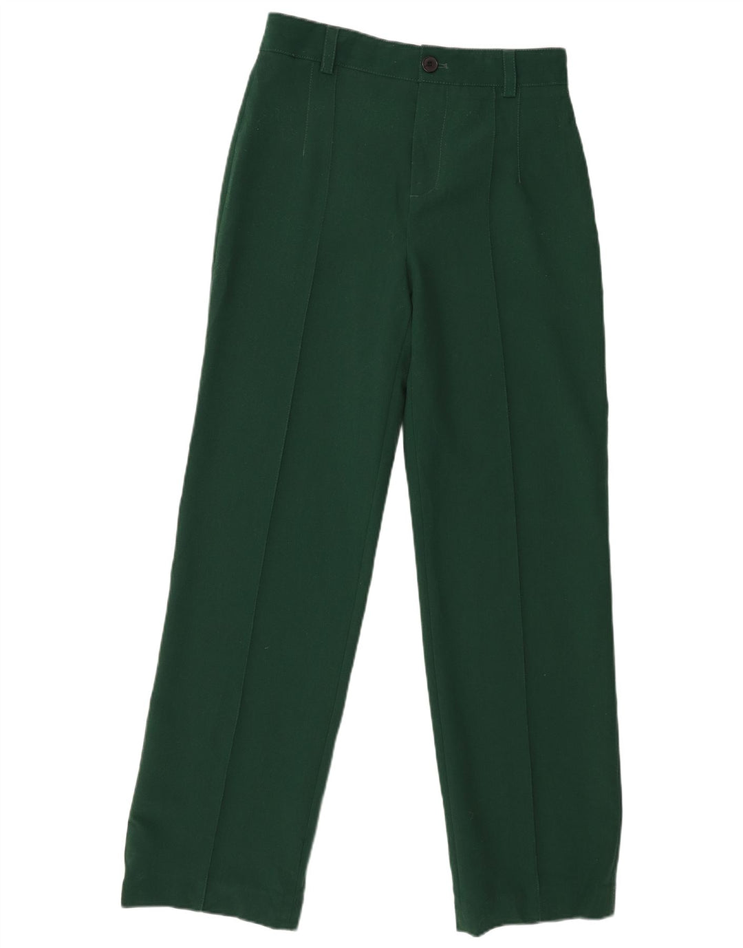 Pantaloni Drepți Casual Zara Femei L28 L31 Poliester Verde