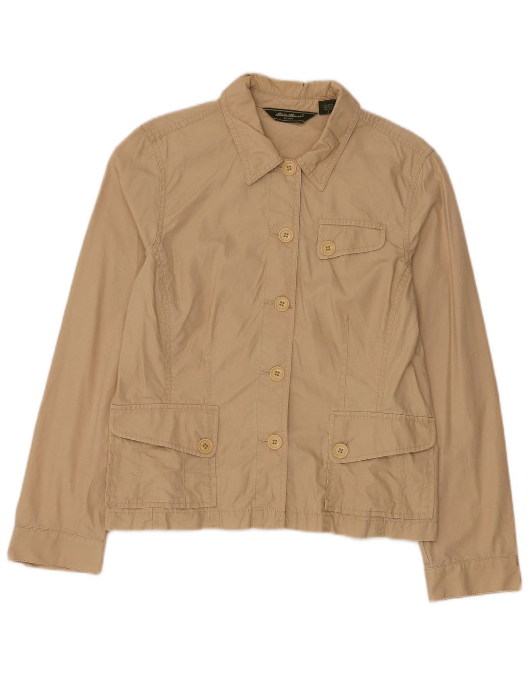 Jachetă pentru femei Eddie Bauer US 12, mare, bej, bumbac