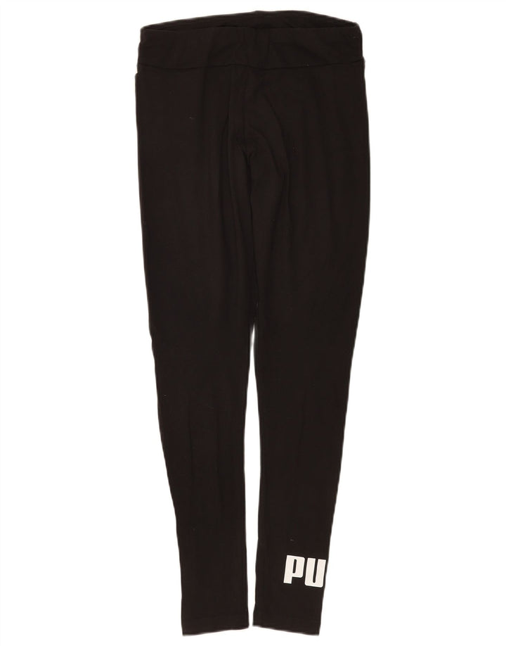 Leggings grafic Puma pentru femei UK 8 Small Black Bumbac