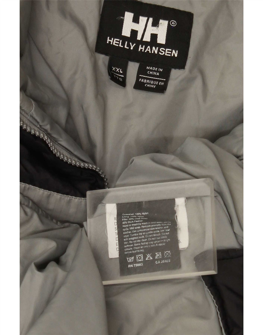 Jachetă căptușită cu grafică Helly Hansen pentru bărbați UK 44 2XL Negru Colorblock Nylon