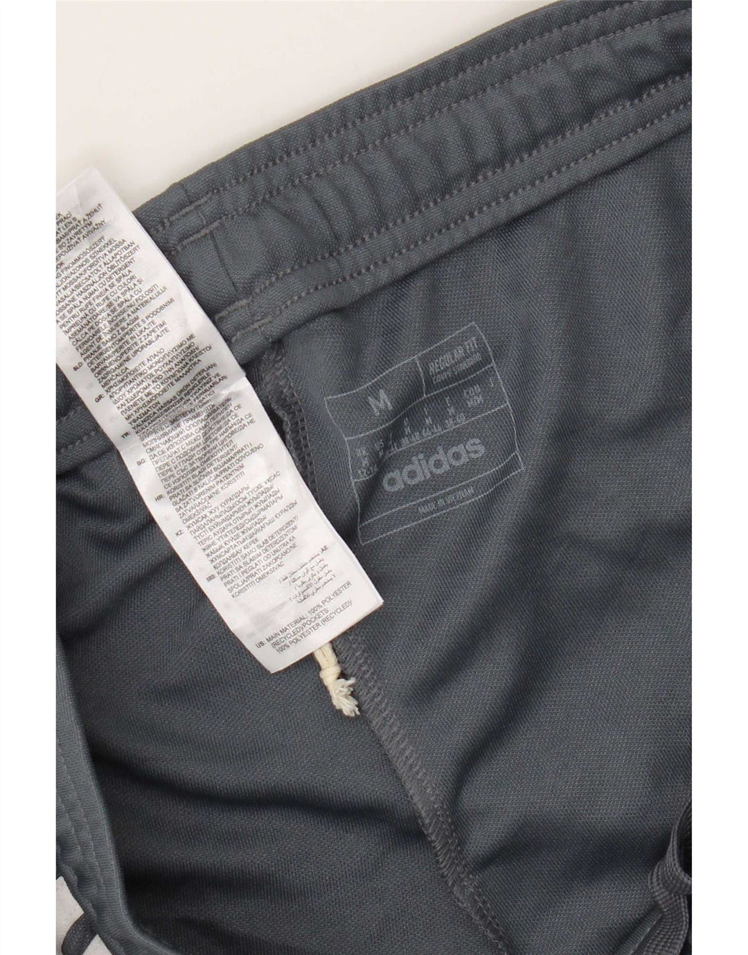 Pantaloni de trening cu grafic pentru femei Adidas UK 12/14 Gri mediu