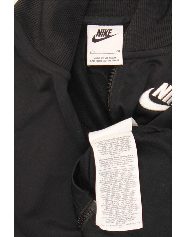 Jachetă de top pentru trening Nike pentru femei, UK 10, poliester negru mic