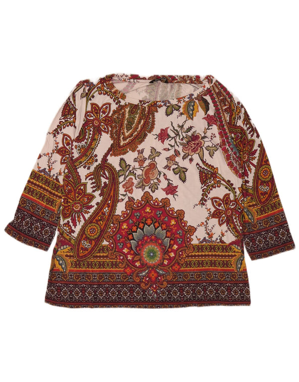 Bluză Desigual pentru femei, cu mâneci 3/4, UK 18 XL, multicolor, cachetele