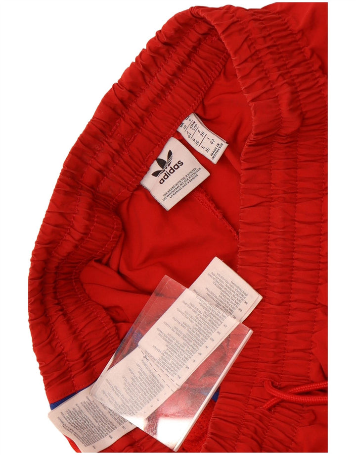Pantaloni de trening Adidas pentru femei Joggeri UK 10 Poliester roșu mic
