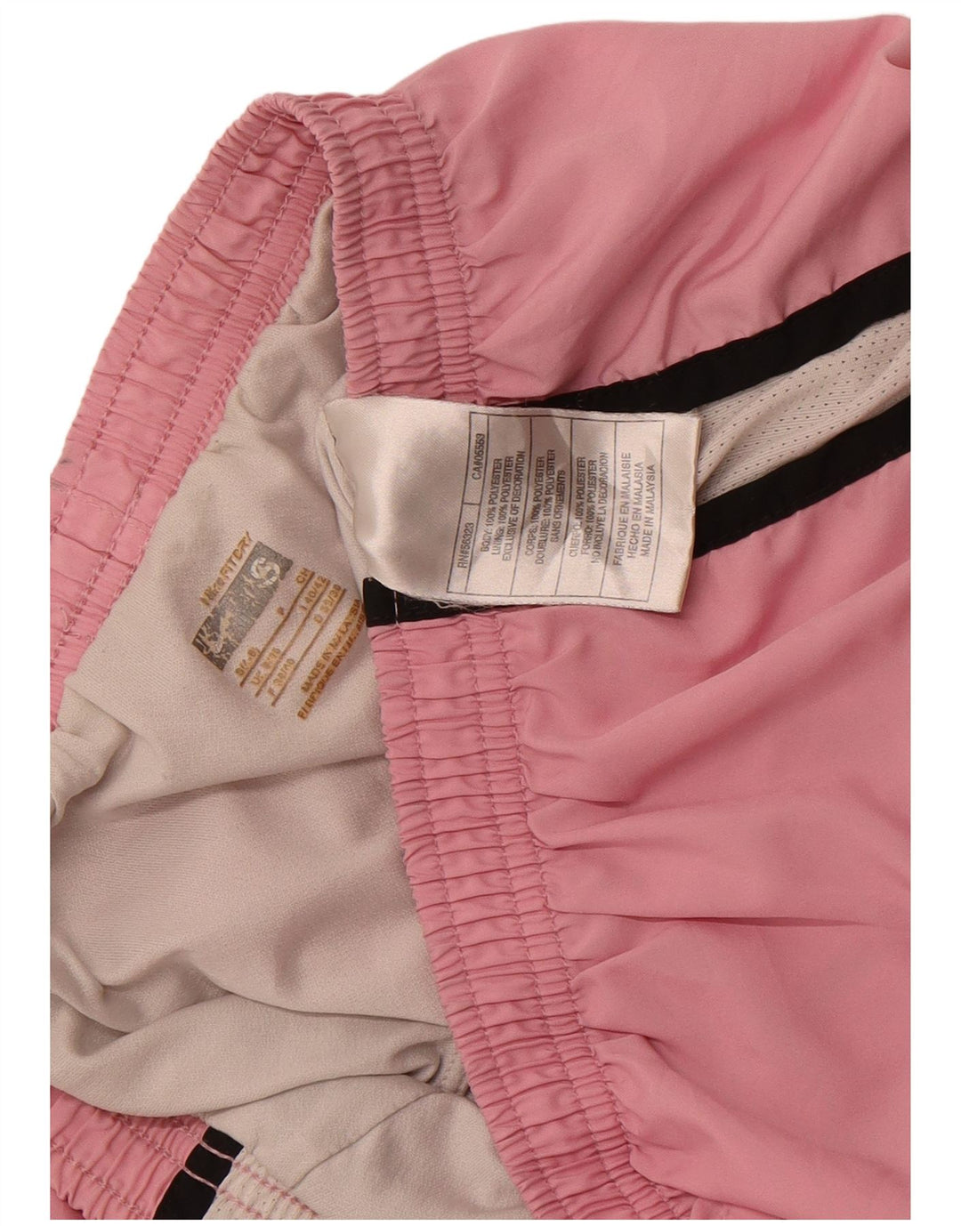 NIKE Womens Sport Shorts UK 8/10 Small  Pink Colourblock Polyester