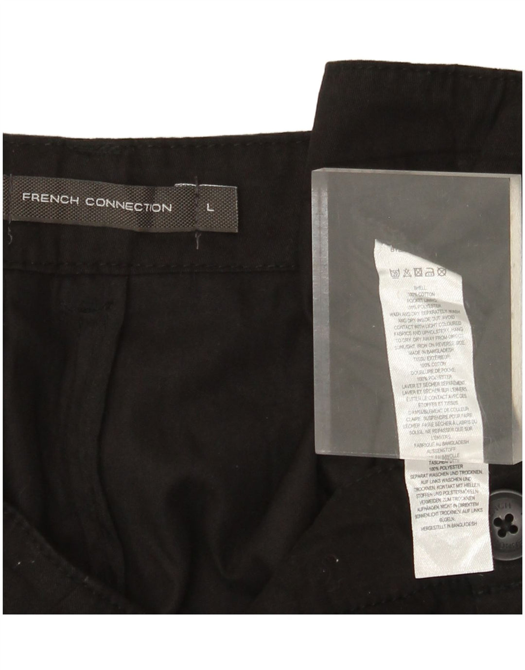 Pantaloni scurti cargo pentru bărbați French Connection, mari W36, bumbac negru