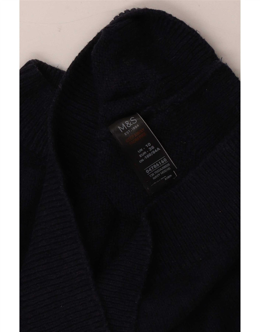 Pulover cu gât țestoasă pentru femei Marks & Spencer UK 10 Mic bleumarin