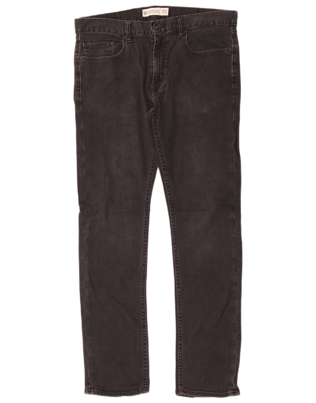 Blugi slim pentru bărbați Element W32 L32 bumbac negru