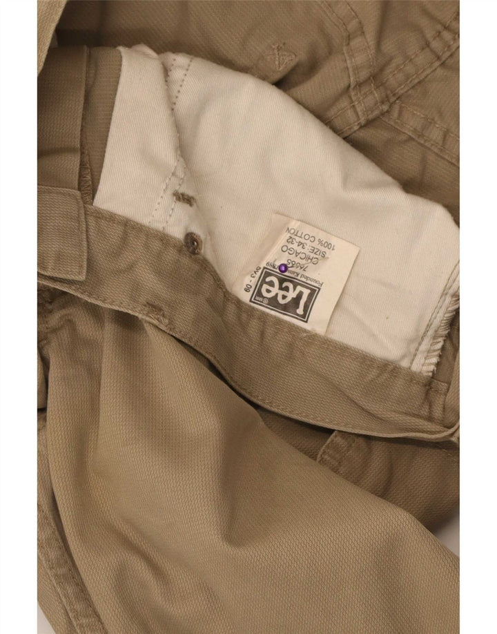 Pantaloni casual pentru bărbați Lee L34 L32 bumbac bej