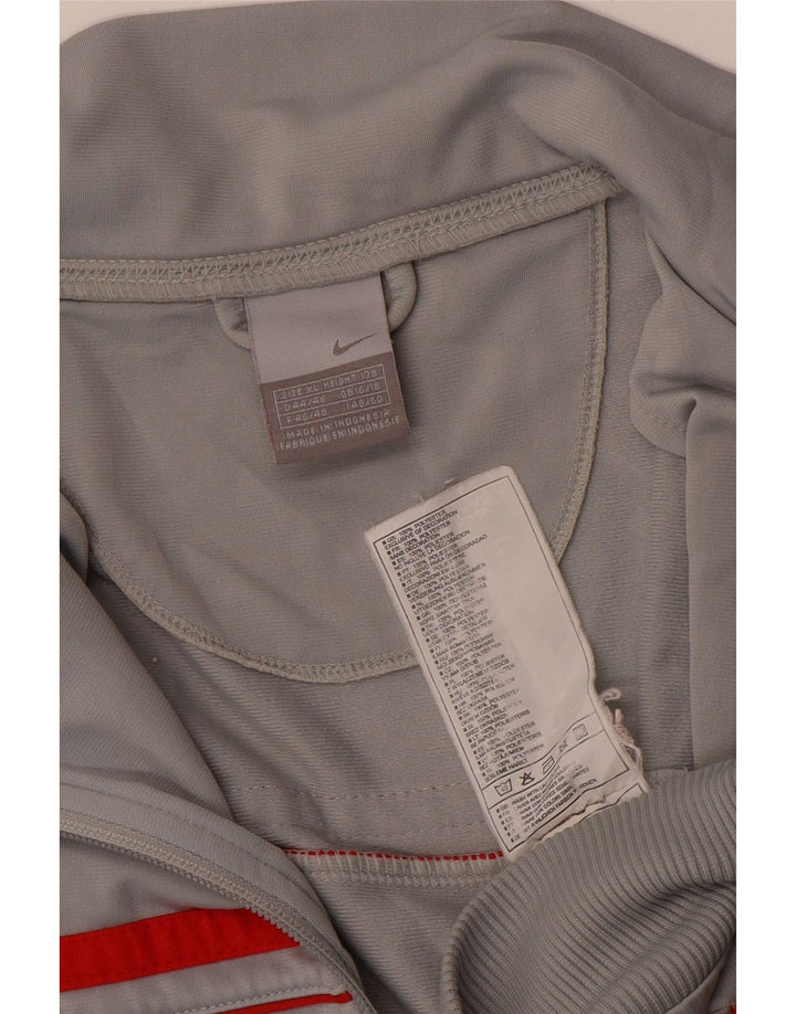 Jachetă de top pentru trening Nike pentru femei UK 16/18 XL Gri poliester color bloc
