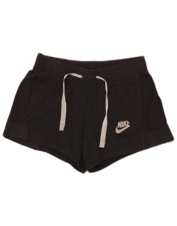 Pantaloni scurti sport Nike pentru femei UK 10 Small Gri Poliester