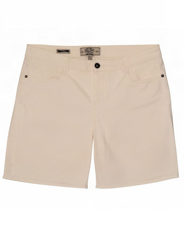 Pantaloni scurți din denim pentru femei Fat Face UK 12 Medium W30 Bumbac alb