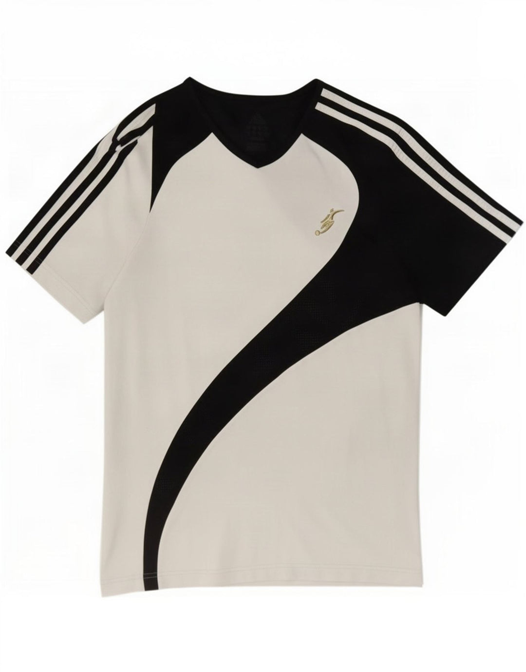 Tricou pentru bărbați Adidas Top mic, alb, bloc de culoare